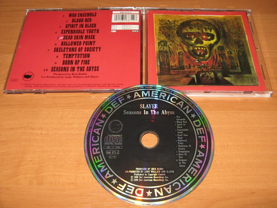 SLAYER - Seasons In The Abyss - ORG 1st DEF AMERICAN press RARE OOP - Bild 1 von 1