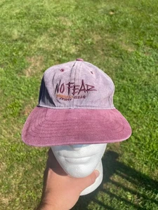 Vintage No Fear Embroided Snapback Hat Cap 90s Y2K Grunge Skater Punk - Picture 1 of 6