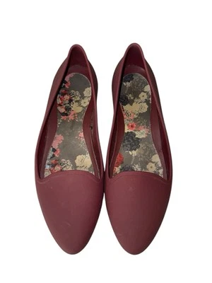 Женские туфли на плоской подошве CROCS Iconic Eve размер 11 фиолетовые резиновые без застежек удобные - Изображение 1 из 4