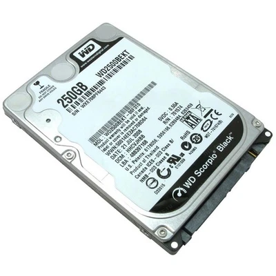 Hard Disk 250gb Western Digital Sata 2,5" Wd2500bekt Interno Note Ricondizionato - Immagine 1 di 2