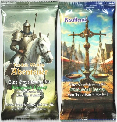 SCHWERKRAFT-VERLAG Königreich Legacy: Kaufleute & Feudale Welt: Abenteuer, 2 Erweiterungen, deutsch