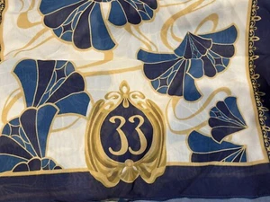 Disney Disneyland EXCLUSIVE CLUB 33 Ladies Scarf NEW WITH TAGS Unworn NWT - Picture 1 of 9