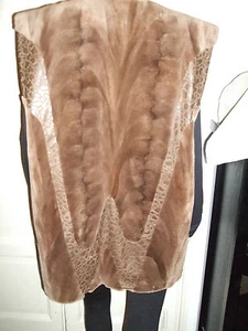 GILET WESTE VEST PELLICCIA FUR PELZ VISONE RASATO SHEARED MINK NERZ PELLE MEX - Foto 1 di 12
