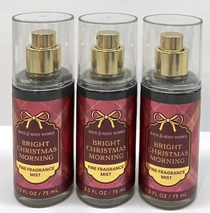 ❄️3 Bath & Body Works Bright Christmas Morning Fine Fragrance Mist TRAVEL❄️ - Picture 1 of 1