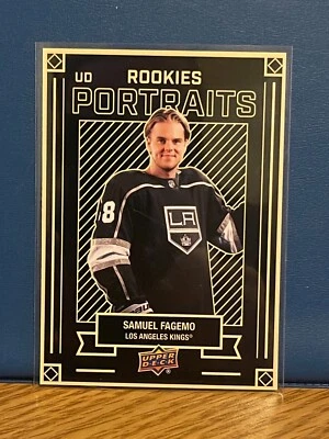2022-23 Samuel Fagemo Upper Deck UD Portraits Rookie RC Kings P-57 - Image 1 of 2
