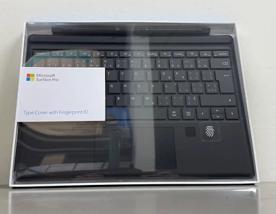 NEW Microsoft Surface Pro Type Cover GKG-00021 Bilingual FRENCH W/Fingerprint - Image 1 of 3