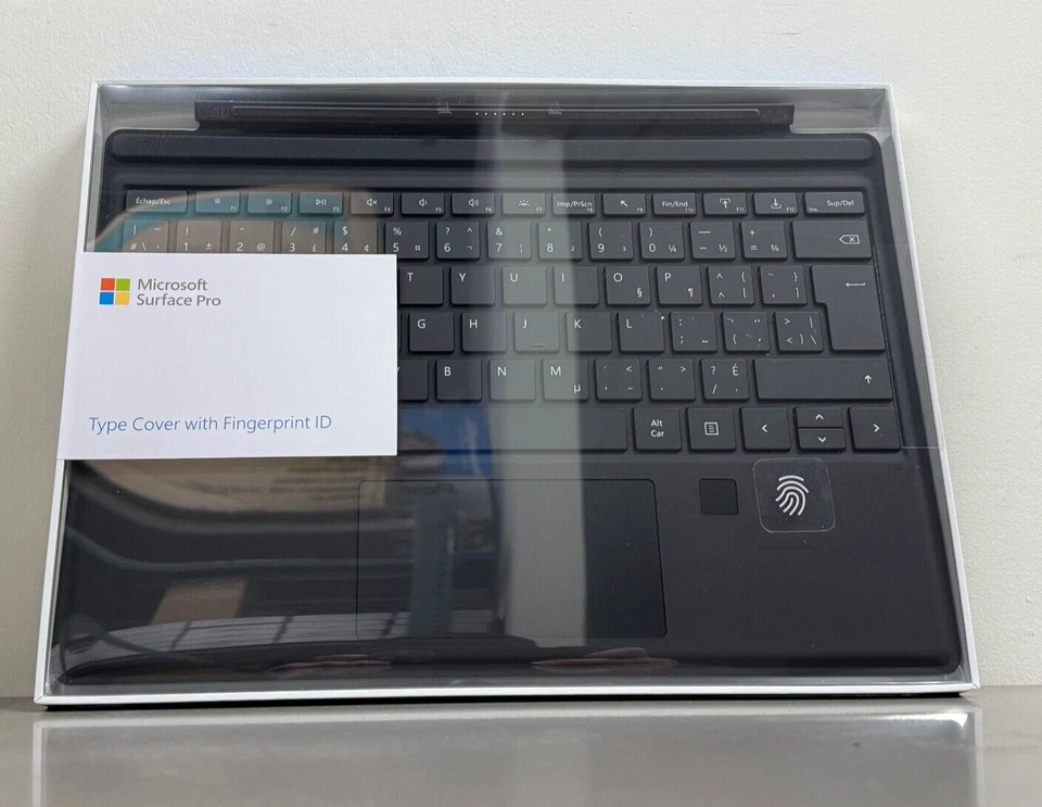 NEW Microsoft Surface Pro Type Cover GKG-00021 Bilingual FRENCH W/Fingerprint - image 1 of 3