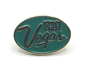 Only Vegas Lapel Pin Small Tourism Travel Las Vegas Gambling Lottery Vacation - Picture 1 of 5