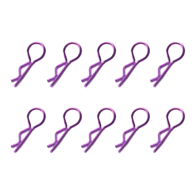 RC Hop Ups Standard Black Bent Body Clip (10) for 1/10 & 1/8 Scale Vehicles - Image 1 of 4