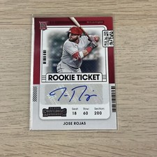 2021 Contenders Baseball Jose Rojas #194 Rookie Ticket AUTO Angels