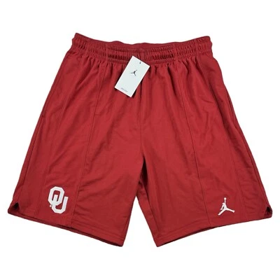 Air Jordan Oklahoma Sooners Shorts Dri Fit Football Mens Medium OU Red $50 New - Image 1 of 4