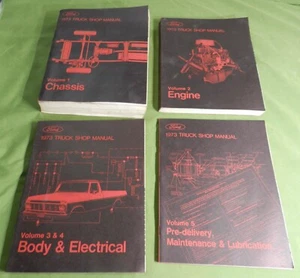 1973 Ford Truck Factory Shop Manual VOLUMES 1-5 TRUCK REPAIR CAB FREE SHIPPING - Picture 1 of 4