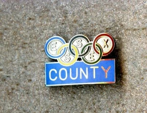 1980 Lake Placid USA OLYMPIC Games Pin Enamel Country ESSEX - Picture 1 of 1