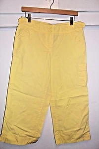 NEW YORK & COMPANY YELLOW CAPRI - WOMEN'S SIZE 6 - Picture 1 of 3