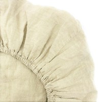 140 X 200 25 Cm Koralle Jowollina Spannbettlaken Aus 100 Leinen Stonewashed