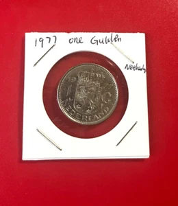 1977 ONE GULDEN NETHERLAND COIN - NICE WORLD COIN !!! - Picture 1 of 2