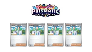 Pokemon Prismatic Evolutions Professor's Research Juego de Lámina Inversa #123 - Imagen 1 de 1