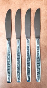GRANADA ROSA Piattole Inox SET di 4 Coltelli da Cena Giappone 8,25" Vintage In perfette condizioni - Foto 1 di 8