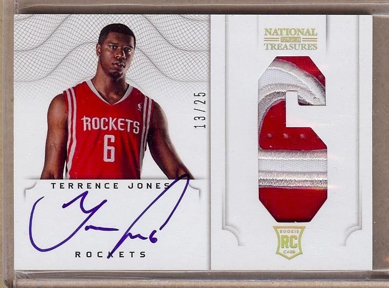 2012-13 PANINI NATIONAL TREASURES TERRENCE JONES RC AUTO PATCH 13/25!! - Image 1 of 1