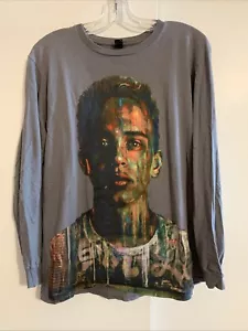 Logic Under Pressure Long Sleeve Anvil Lightweight Tee Shirt Mens Large Dk Gray - Picture 1 of 5