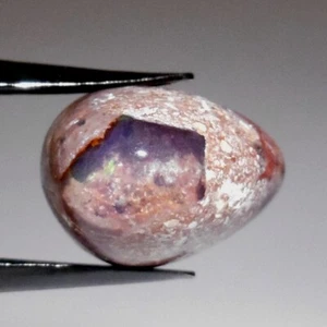 MEXICAN FIRE OPAL IN MATRIX 15 x 11 MM PEAR CABOCHON ALL NATURAL F-1285 - Imagen 1 de 1