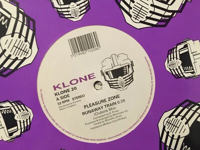 Pleasure Zone Runaway Train black vinyl 12" KLONE 20 records UK gay interest - Image 1 of 2