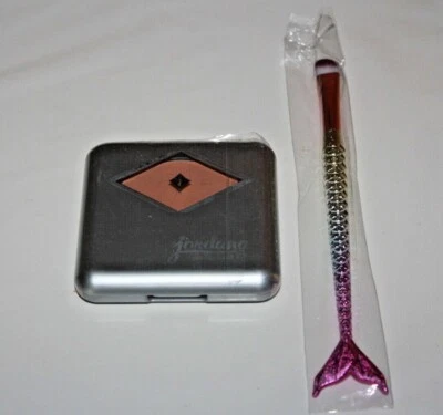 Pó prensado Jordana #9 areia novo/selado + escova - Imagem 1 de 2