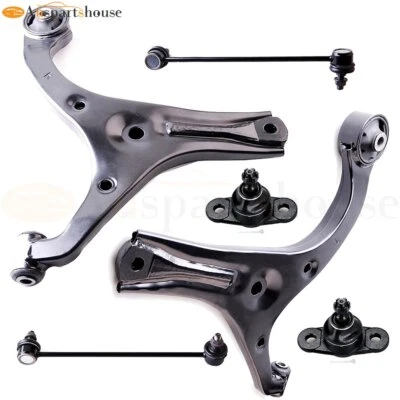 6x Front Control Arms Ball Joints Sway Bars For 2006-11 Hyundai Accent Kia Rio5 - Image 1 of 4