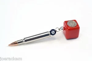 RED Bullet POCKET Chalker With SCUFFER - Chalk Holder + Chalk Included! - Picture 1 of 3