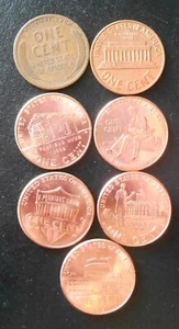 1909 1959 2009 2010 Centavos Lincoln Sin Circular 1er Año Juego Diferentes Retrocesos - Imagen 1 de 4
