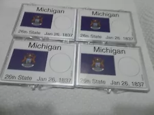 (4) Porta snaplock Michigan Statehood Marcus NUOVO! SPEDIZIONE GRATUITA! - Foto 1 di 1