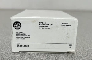 802T-AMP ALLEN BRADLEY LIMIT SWITCH PLUG-IN, LEVER TYPE, MAINTAINTED CONTACT - Picture 1 of 3