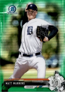 2017 Bowman Draft #BDC-37 Matt Manning Chrome Green Refractor #/99 - Picture 1 of 2