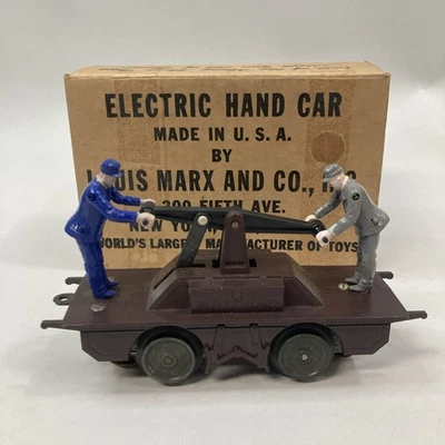 MARX O-GAUGE 2002 ELECTRIC HAND CAR tested seller refurbished - Image 1 of 4