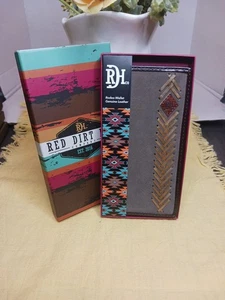 NEW Red Dirt Hat Co Rodeo Wallet Genuine Leather Money and Card Holder - Picture 1 of 6