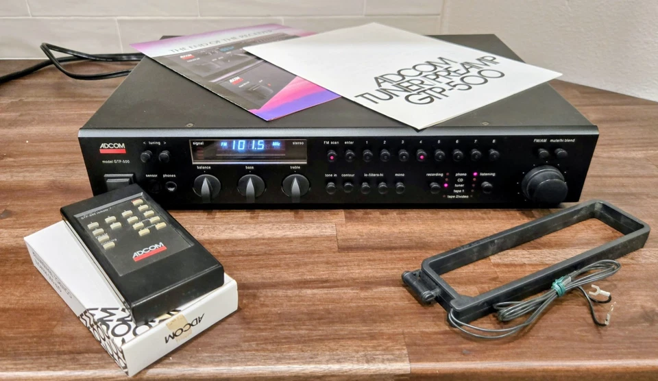 Adcom GTP 500 Pre Amplifier, Excellent Condition. All Accessories & Original Box - Image 1 of 4