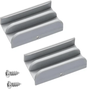 M6219 Duschschiebetür Bodenschiene (2er Pack, grau) 1/2 Zoll Rinne, geeignet - Bild 1 von 12