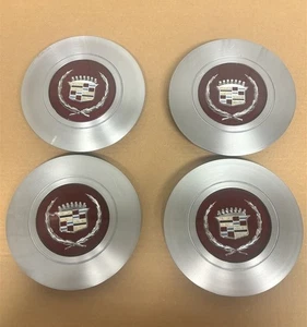Set of 4 Cadillac Fleetwood Deville FWD Center Caps for 14" Wheels 1985-1988 - Picture 1 of 5
