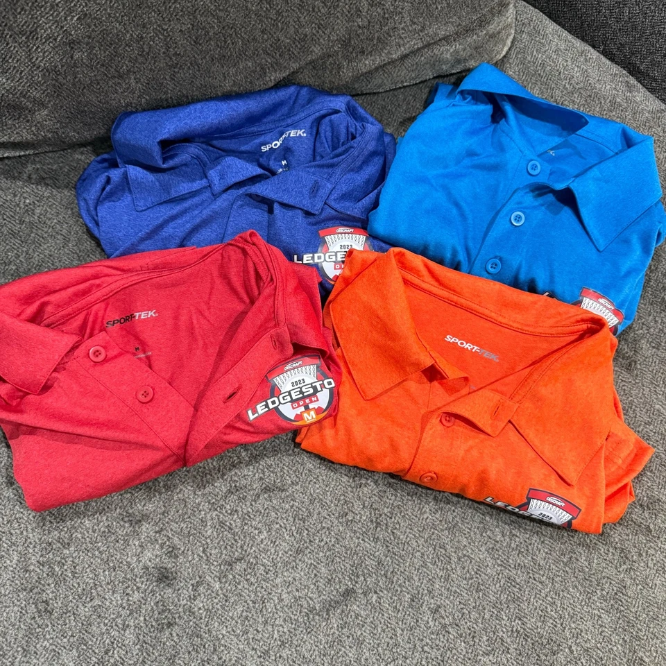 Disc Golf Polo Apparel Shirt Lot (Size Medium) Ledgestone - Image 1 of 1