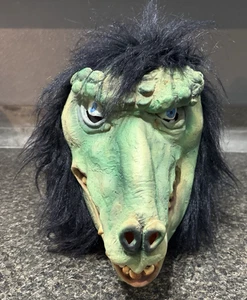 RARE Vintage Topstone Lizard Monster Mask Halloween Latex Nu Skin -EXCELLENT- - Picture 1 of 18