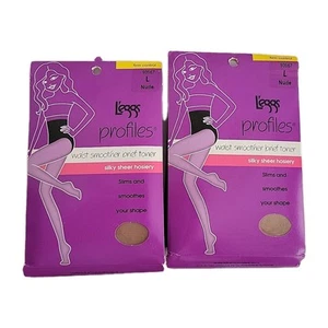 Set 2 Leggs Profile 93967 Nude Waist Smoother Slip Toner Gr. L Firm Control - Bild 1 von 10