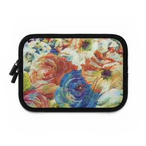 Floral Laptop Sleeve - Elegant Protector for Laptops, Gift for Students, [...] - Afbeelding 1 van 13