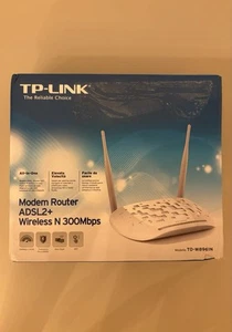 TP-LINK TD-W8968 Modem Router ADSL2+ Wireless N 300Mbps 2.4GHz USB 4x100Mbps LAN - Afbeelding 1 van 7