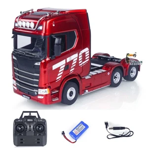 HUINA 1501 Plastic 1/18 6*4 RC Tractor Truck 770S RTR 19CH Car Battery Light - Picture 1 of 12