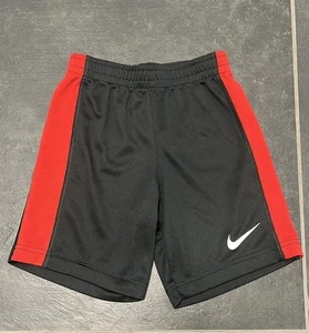 Nike boys Black and Red athletic Shorts Moisture-Wicking Comfort size 6 (m) - Picture 1 of 3
