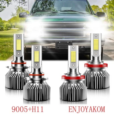 Kit de bombillas LED de haz alto bajo 10000lm para Chevrolet Suburban 2015-2021 Foto 1 de 4