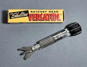 NOS Original Shelton Versatool Ratchet Head Tool 3 Bits Universally Operating - Picture 1 of 13