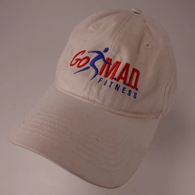 Go Mad Fitness Pacific Headwear Hat Men's Adjustable Beige Embroidered - Image 1 of 4