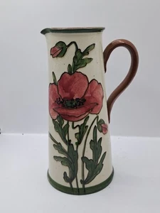 Rare Watcombe Pottery Poppy Jug Torquay Pottery - Picture 1 of 2