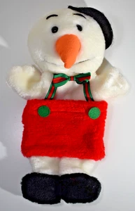 Il miglior pupazzo di neve di Babbo Natale pupazzo a mano - peluche vintage natalizio - Foto 1 di 9